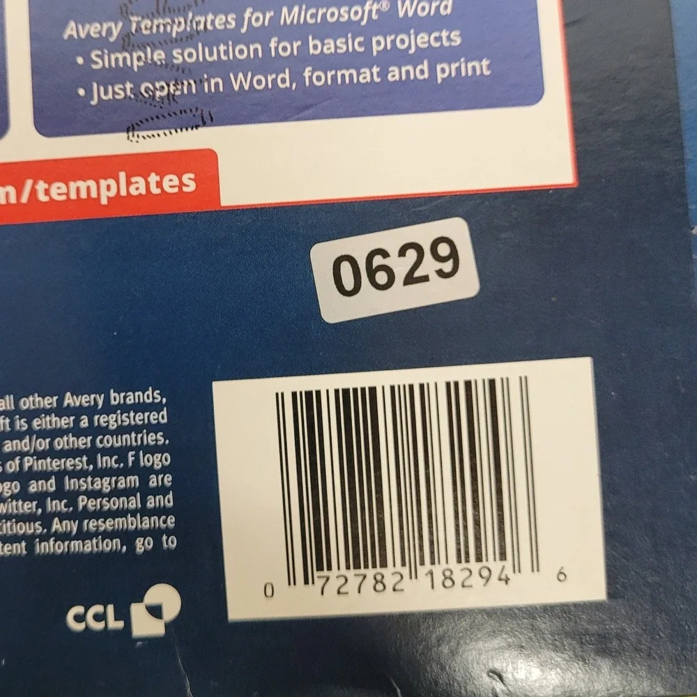 Avery 18294 easy